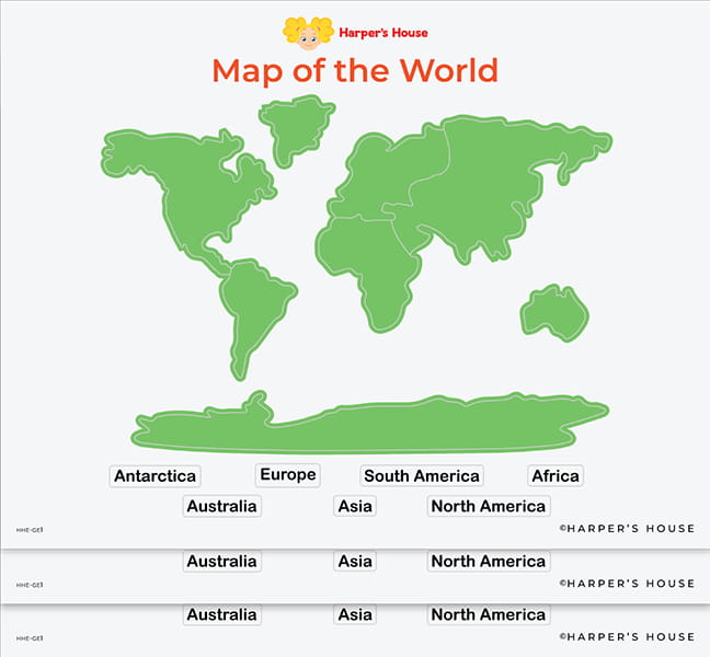 stack of world map stickers
