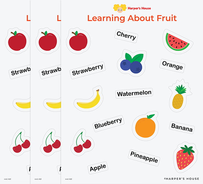 stack of fruit stickers