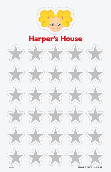 silver star stickers