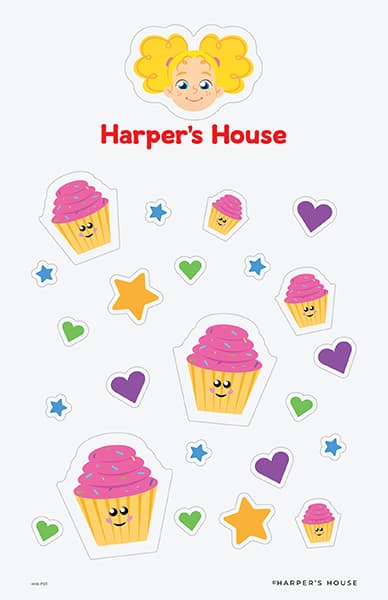 cupcake stickers