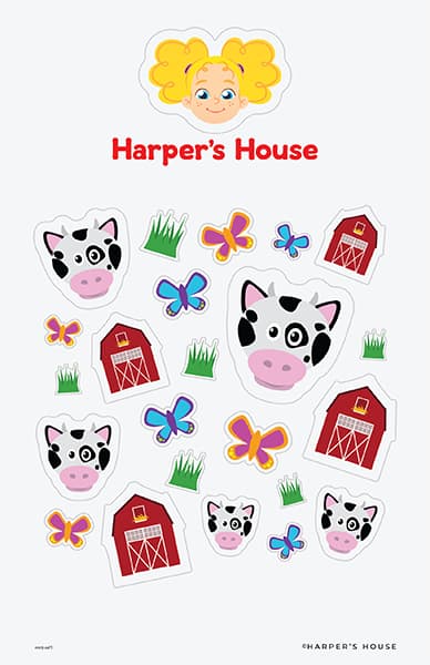 cow stickers