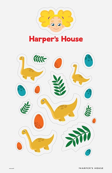 brontosaurus stickers